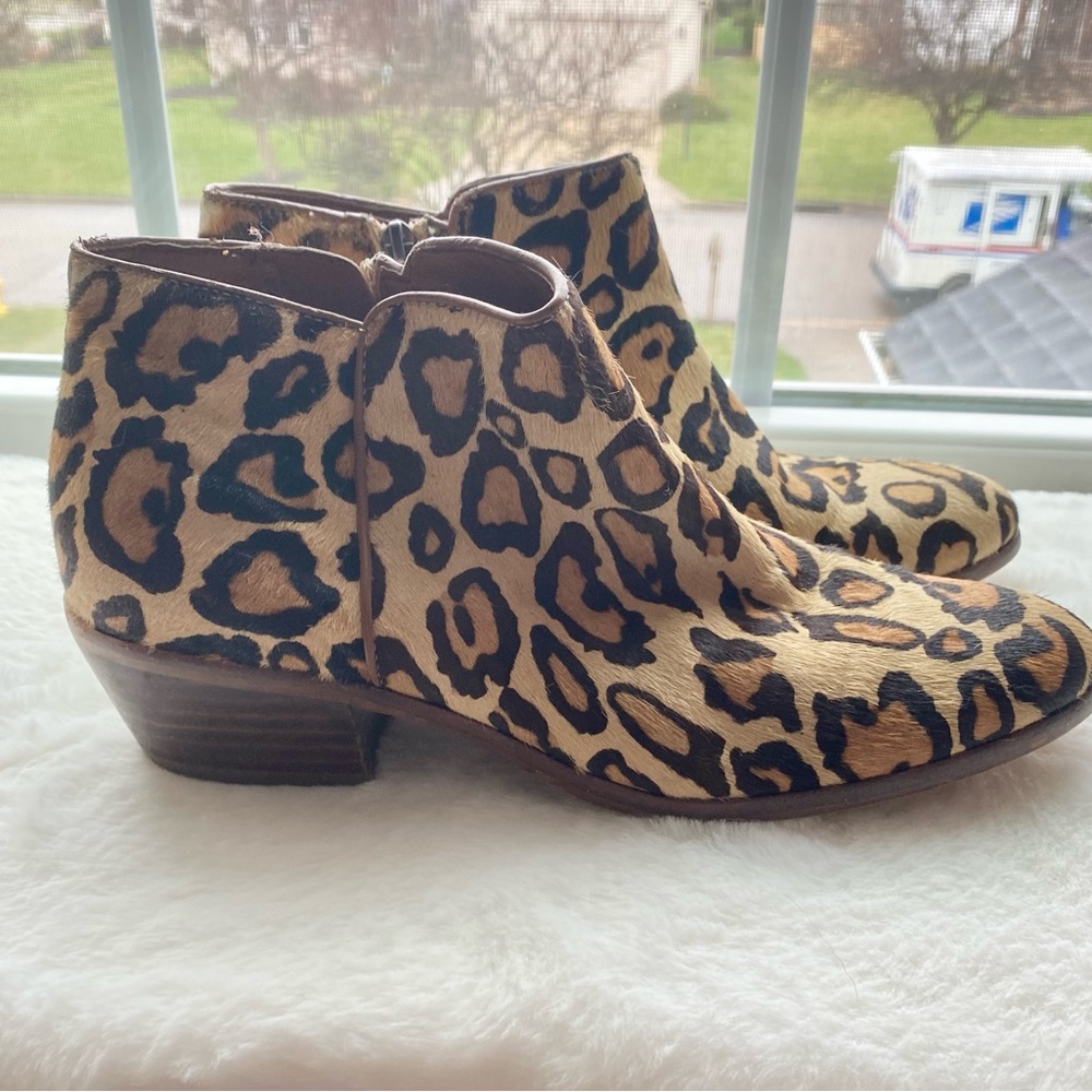 Sam Edelman leopard booties - calfskin size 8.5